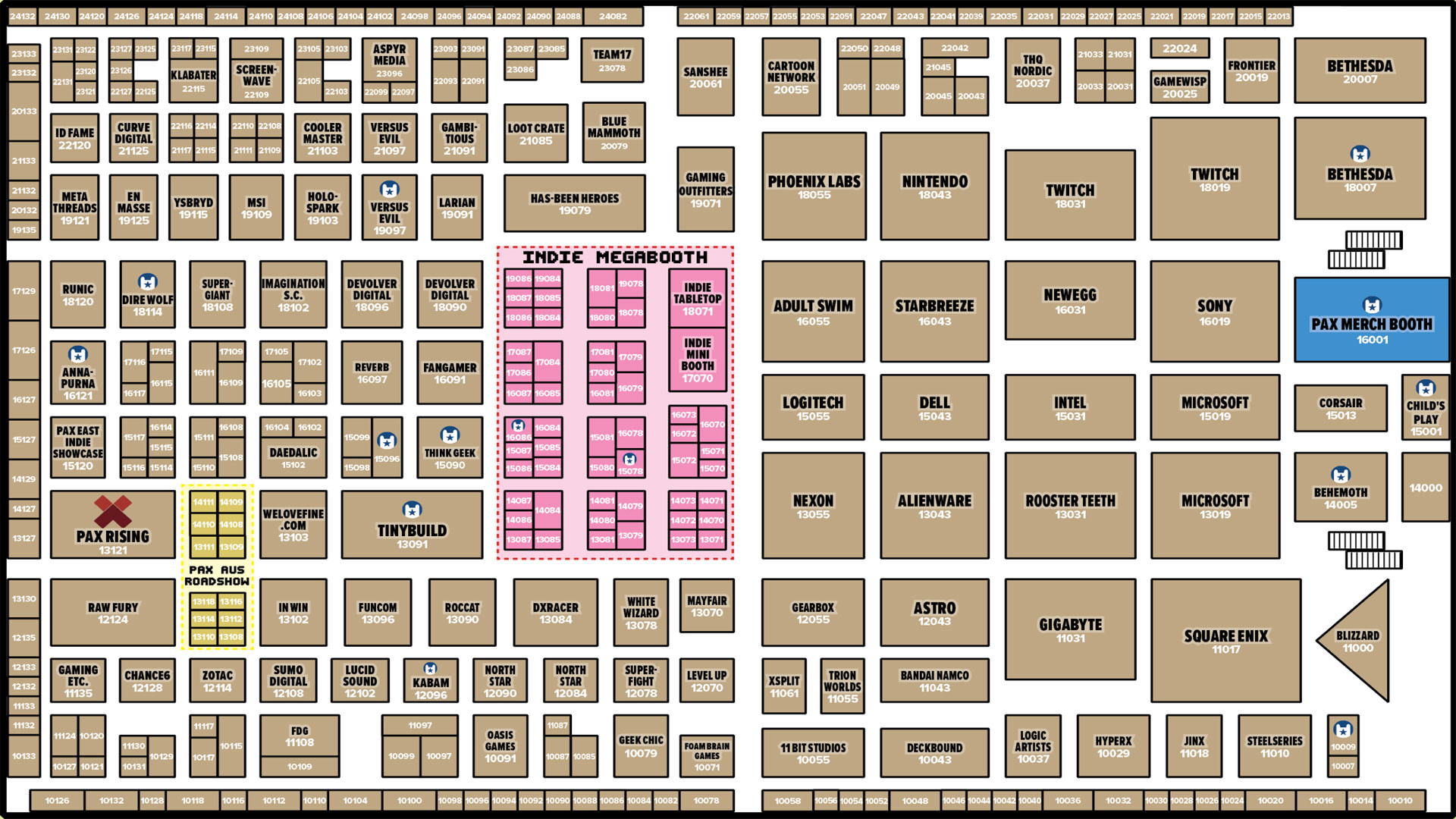 Pax East 2017 Map