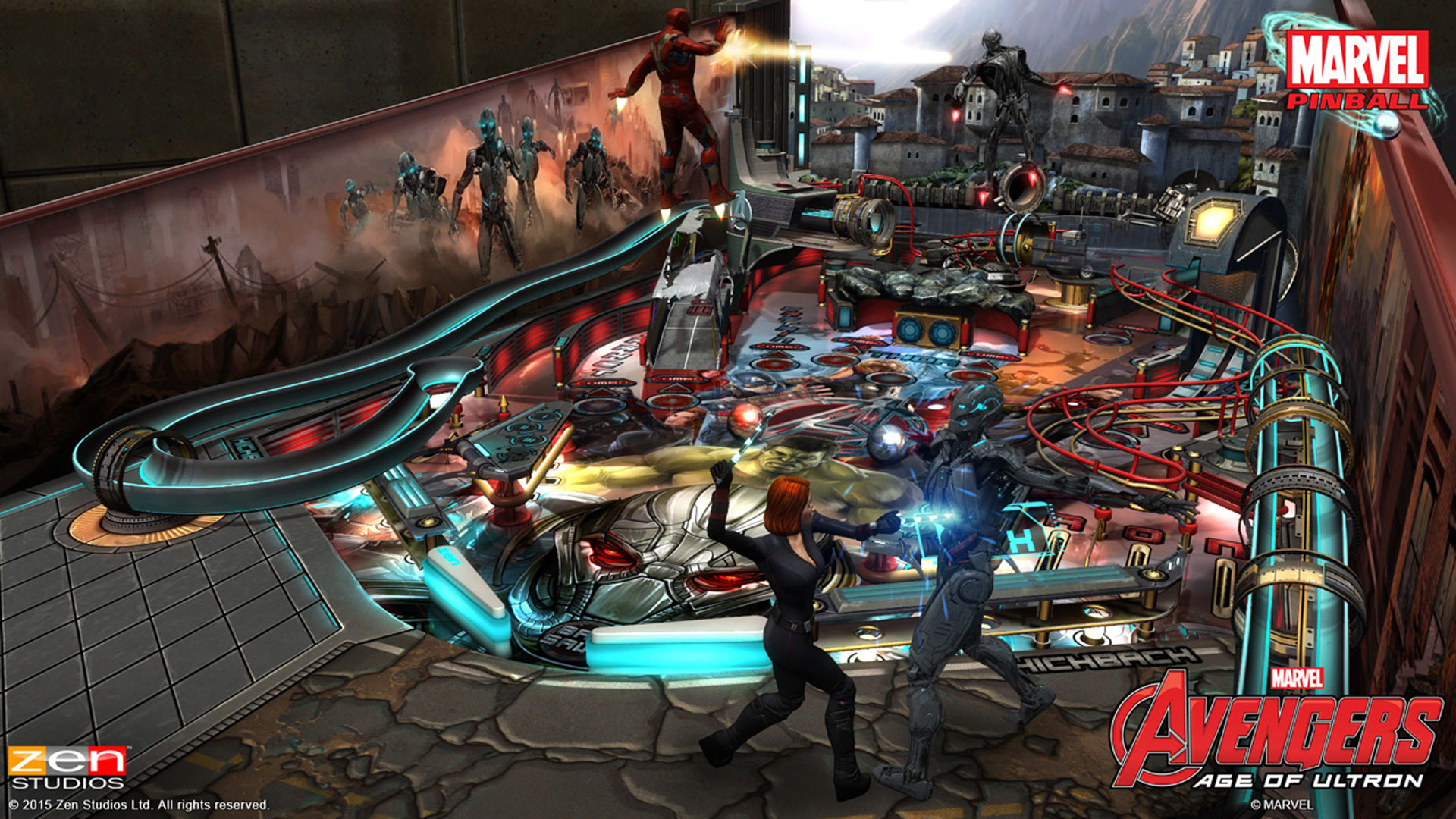 Pinball FX2 Avengers: Age of Ultron Table