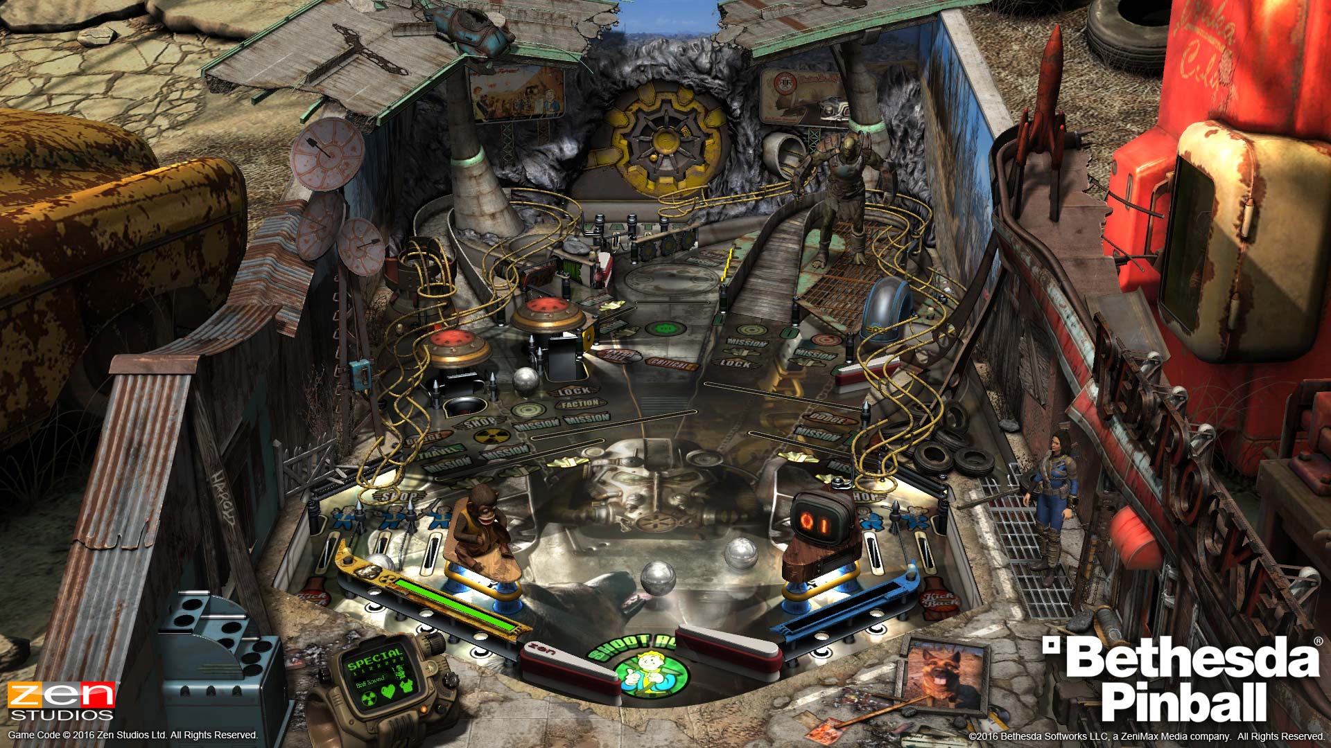 Pinball FX2 Fallout Table from Pinball Bethesda Collection