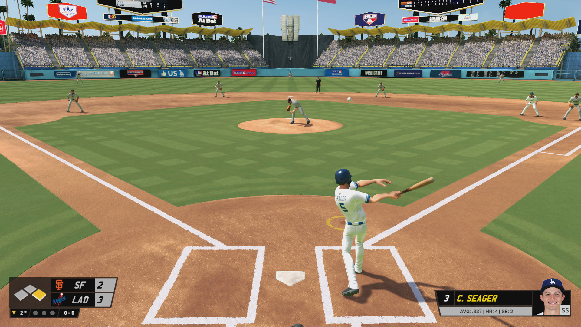 RBI Baseball 17 Install Size screenshot of Lbat